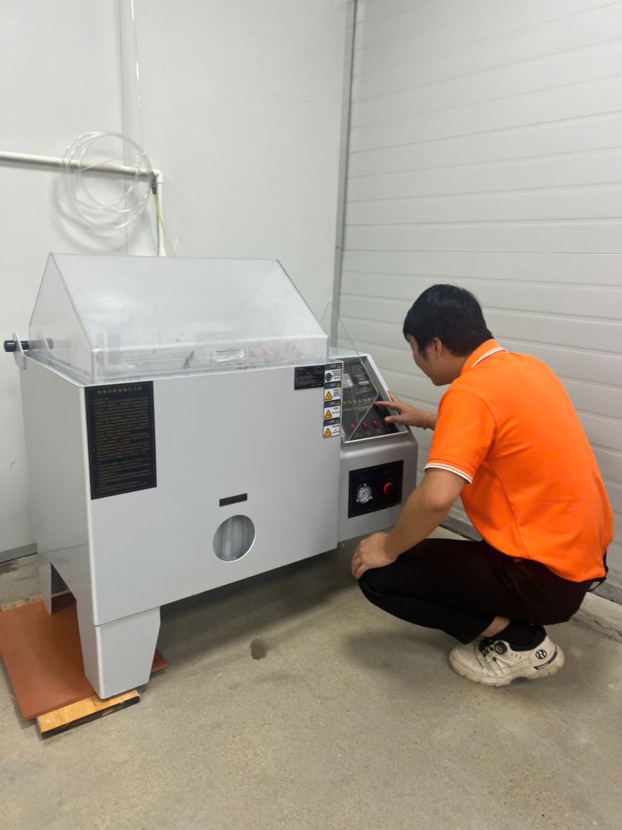 Chạy thử và nghiệm thu tủ thử nghiệm phun sương muối