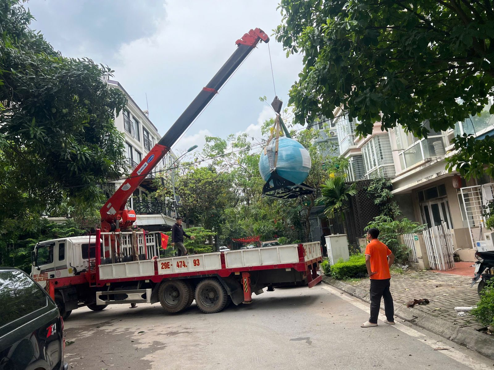 Hạ tải từ xe ô tô hệ thống đo quang thông và quang phổ bằng quả cầu tích phân