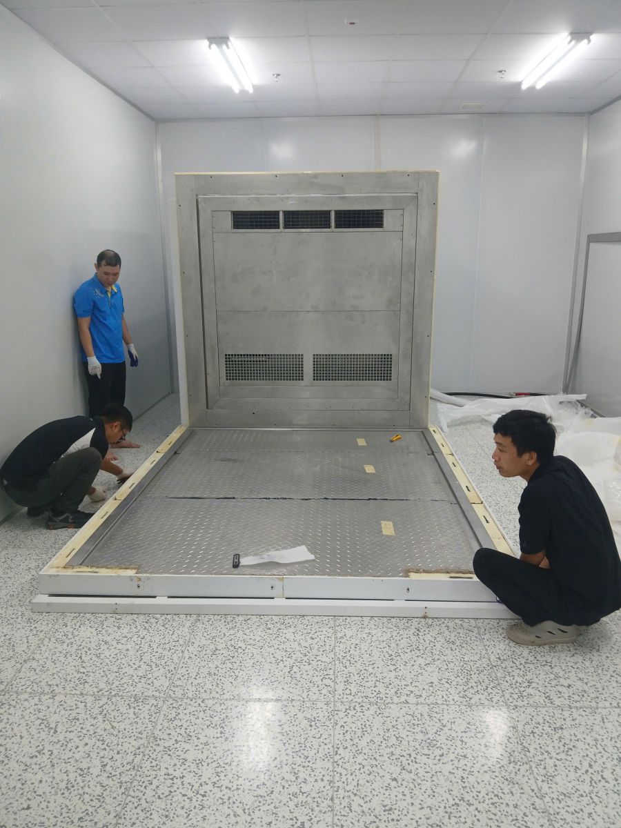 Lắp tấm panel vách tủ