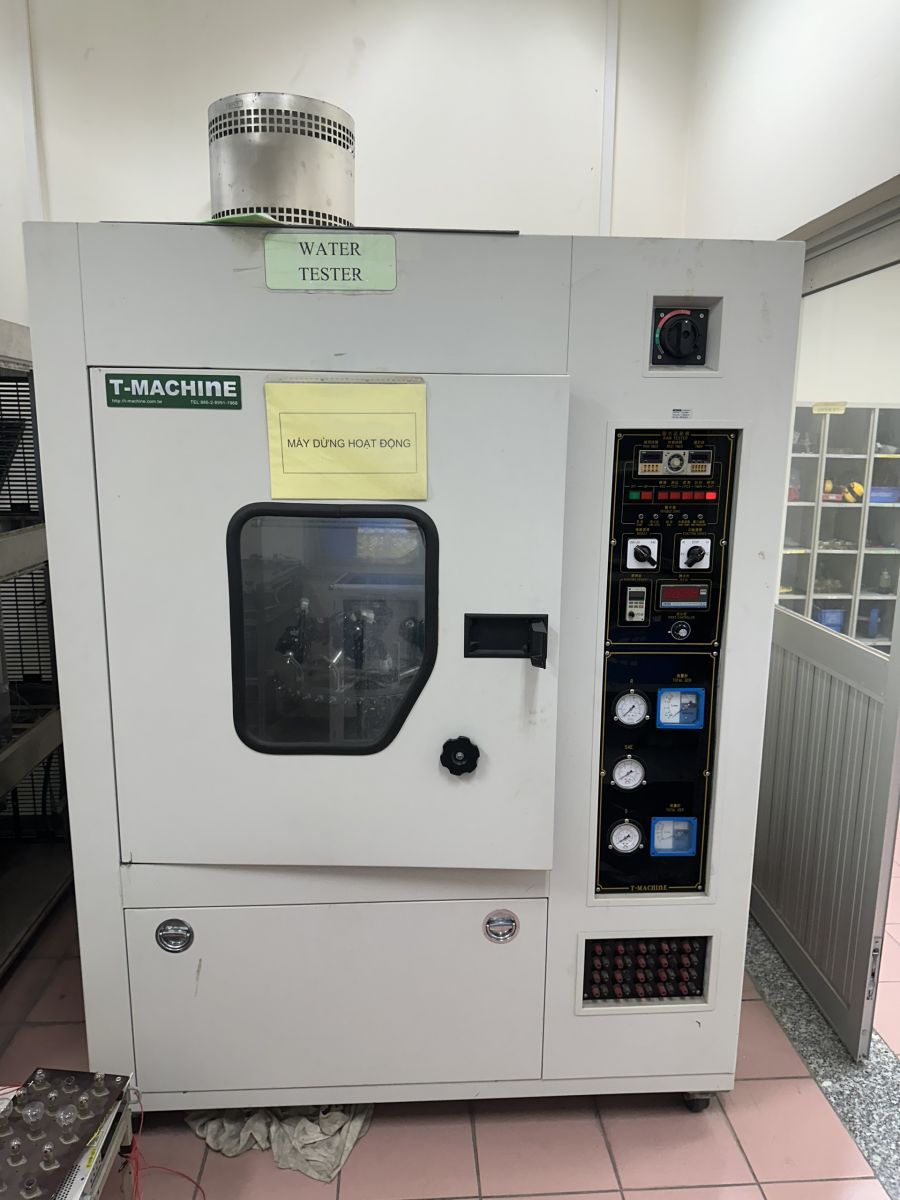 Hoàn thành nghiệm thu tủ thử nghiệm nước